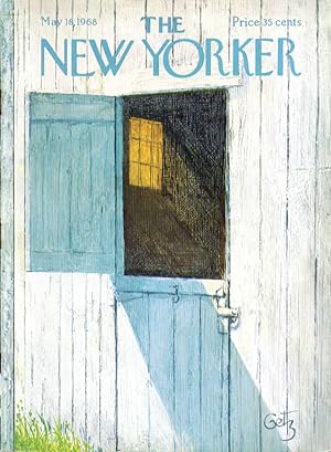 Immagine del venditore per New Yorker cover Getz barn dutch door open at the top 5/18 1968 venduto da The Jumping Frog