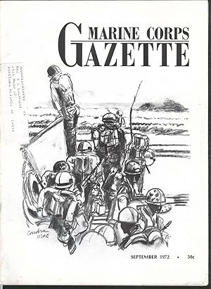 Seller image for MARINE CORPS GAZETTE Inchon landing; Parris Island; Hudson skirmish ++ 9 1972 for sale by The Jumping Frog