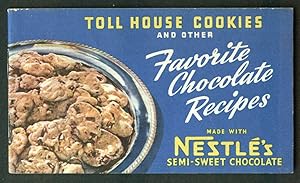 Bild des Verkufers fr Nestle's Semi-Sweet Toll House Cookies recipe booklet 1941 zum Verkauf von The Jumping Frog