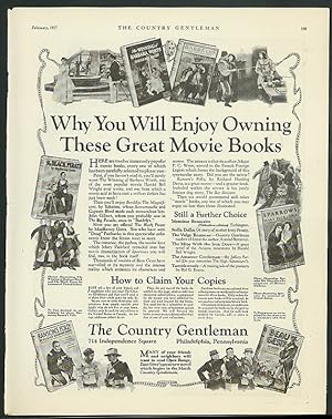 Seller image for Great Movie Books Photoplay editions offer Country Gentleman ad 1927 for sale by The Jumping Frog