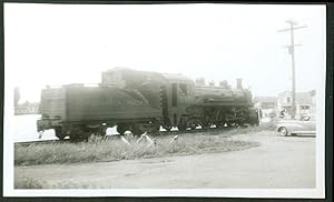 Seller image for Canadian Pacific 4-6-2 steam locomotive #2621 at grade crossing snapshot 1947 for sale by The Jumping Frog