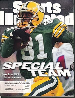 Seller image for SPORTS ILLUSTRATED Desmond Howard Super Bowl Dick Motta Bill Fitch ++ 2/3 1997 for sale by The Jumping Frog
