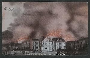 Image du vendeur pour Fire east of LaFayette Park San Francisco CA undivided back postcard 1906 mis en vente par The Jumping Frog