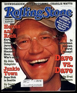 Image du vendeur pour ROLLING STONE 5/30 1996 Letterman Heroin & Rock Charlie Watts Wm Gibson Idoru mis en vente par The Jumping Frog