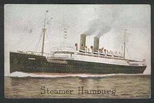 Bild des Verkufers fr Steamer Hamburg Hamburg-American Line Roosevelt Tour postcard 1910s zum Verkauf von The Jumping Frog