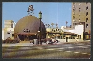 Seller image for The Original Brown Derby Restaurant Coffee Shop Los Angeles CA postcard 1950s for sale by The Jumping Frog