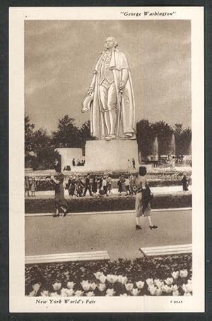 Seller image for George Washington Statue New York World's Fair 1939 postcard for sale by The Jumping Frog