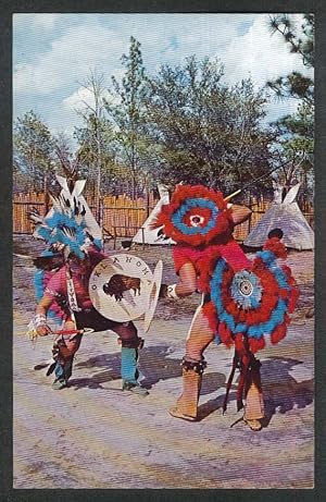 Imagen del vendedor de Indian War Dance Six-Gun Territory Silver Springs FL postcard 1950s a la venta por The Jumping Frog