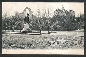 Seller image for Morningside Park Arch of New Cathedral St Luke's Hospital New York NY postcard for sale by The Jumping Frog