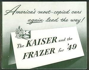 Seller image for Kaiser & Frazer most-copied cars for '49 sales folder 1949 for sale by The Jumping Frog