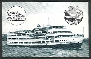 Bild des Verkufers fr Wilson Line MV George Washington Potomac River Cruise postcard 1950s zum Verkauf von The Jumping Frog