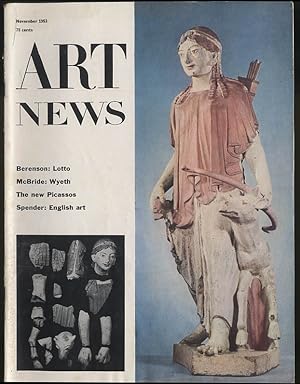 Imagen del vendedor de ART NEWS 11 1953 Picasso Stephen Spender Charlot Gabo Andrew Wyeth Lotto a la venta por The Jumping Frog