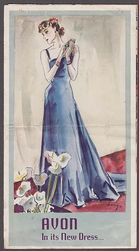 Seller image for Avon in its New Dress: home products new packaging folder ca 1930s for sale by The Jumping Frog