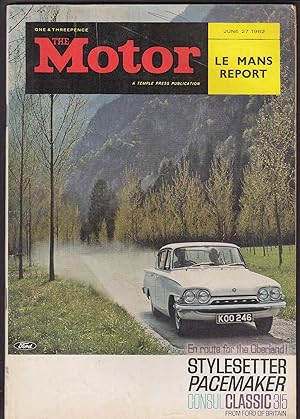 Seller image for MOTOR Austin A110 road test; Renault R8; Le Mans ++ 6/27 1962 for sale by The Jumping Frog