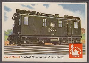 Seller image for 1955 Topps Rails & Sails #41 Central RR of New Jersey 1st Diesel Locomotive for sale by The Jumping Frog