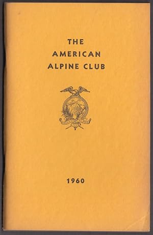 Seller image for American Alpine Club By-Laws & Register 1960 for sale by The Jumping Frog