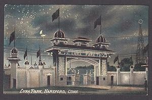 Seller image for Luna Park at night Hartford CT postcard 1910s for sale by The Jumping Frog