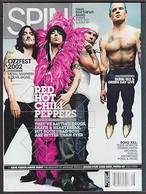 Bild des Verkufers fr SPIN Red Hot Chili Peppers Dave Matthews Band Blink-182 Green Day ++ 8 2002 zum Verkauf von The Jumping Frog