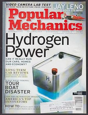 Seller image for POPULAR MECHANICS Hydrogen Fuel Cell Toyota Highlander Hybrid Jay Leno 11 2006 for sale by The Jumping Frog