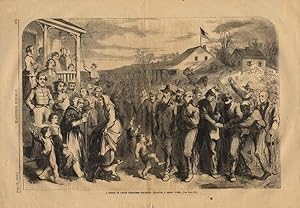 Bild des Verkufers fr HARPER'S WEEKLY 6/13 1863 Union Prisoners escorted thru Rebel Town by Thos Nast zum Verkauf von The Jumping Frog