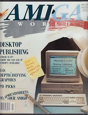 Seller image for AMIGA WORLD Sculpt 3D VideoScape BASIC 1 1988 for sale by The Jumping Frog