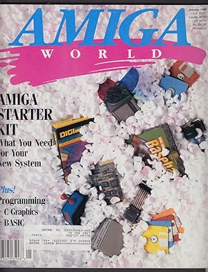 Seller image for AMIGA WORLD C Programming Tutorial BASIC AmigaDOS Mountlist 1 1989 for sale by The Jumping Frog
