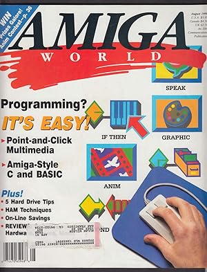 Seller image for AMIGA WORLD Lou Wallace BASIC & C Programming AmigaDOS 8 1990 for sale by The Jumping Frog
