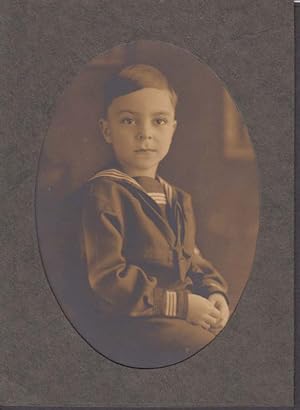 Seller image for Tony De Lallo in sailor suit age 5 or 6 photo 1924 for sale by The Jumping Frog