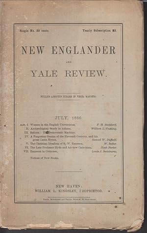 Seller image for NEW ENGLANDER & YALE REVIEW 7 1886 Emerson; Democrats; 11th C Hymns for sale by The Jumping Frog