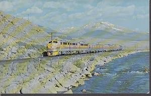 Bild des Verkufers fr Denver & Rio Grande Western RR EMD-FT Royal Gorge train card 1972 zum Verkauf von The Jumping Frog