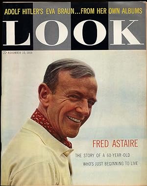 Imagen del vendedor de LOOK 11/10 1959 Fred Astaire Jane Fonda JFK Hitler's Eva Braun Red Blaik a la venta por The Jumping Frog