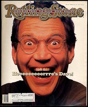 Seller image for ROLLING STONE 2/18 1993 David Letterman Van Halen Henry Rollins Screaming Trees for sale by The Jumping Frog