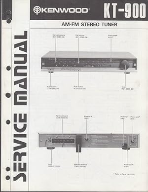 Seller image for ORIGINAL Service Manual: Kenwood Model KT-900 AM/FM Stereo Tuner 1980 for sale by The Jumping Frog