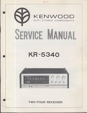 Seller image for ORIGINAL Service Manual: Kenwood Model KR-5340 Two-Four Receiver 1973 for sale by The Jumping Frog