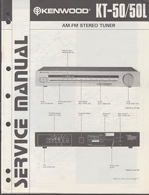 Seller image for ORIGINAL Service Manual: Kenwood Model KT-50 KT-50L AM/FM Stereo Tuner 1980 for sale by The Jumping Frog