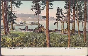 Seller image for Gazebo & motor launches Blue Mountain Lake NY postcard ca 1905 for sale by The Jumping Frog