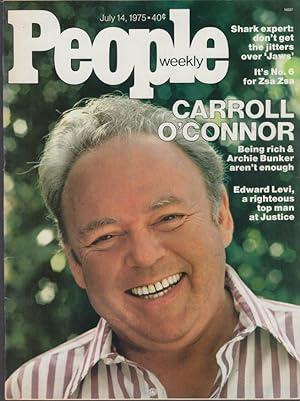 Seller image for PEOPLE 7/14 1975 Carroll O'Connor Zsa Zsa Edward Levi Cecil roberts Gen Medaris for sale by The Jumping Frog