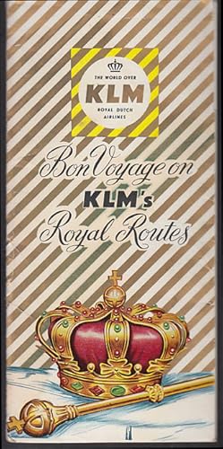 Seller image for KLM Royal Dutch Airlines ticket wrapper & embarkation slip 1950 Idlewild for sale by The Jumping Frog