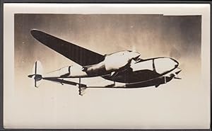 Image du vendeur pour Lockheed P-38 Lightning photograph 1940s no insignia mis en vente par The Jumping Frog