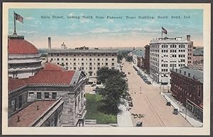 Immagine del venditore per Main St looking North from Farmers Trust South Bend IN postcard ca 1915 venduto da The Jumping Frog