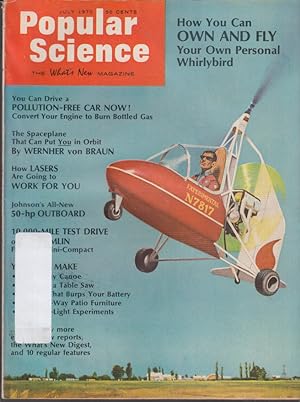 Seller image for POPULAR SCIENCE 7 1970 von Braun Gremlin Challenger Cougar Eliminator Firebird for sale by The Jumping Frog