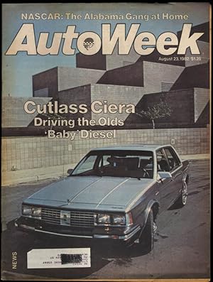 Seller image for AUTOWEEK 8/23 1982 Olds Cutlass Ciera Renault A310 Hyundai Pony rare Momo for sale by The Jumping Frog