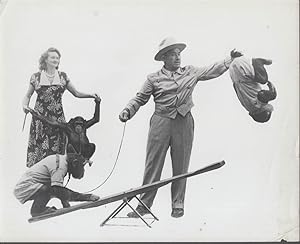 Immagine del venditore per Schmidt's Chimps Mills Bros Circus photo ca 1950s venduto da The Jumping Frog