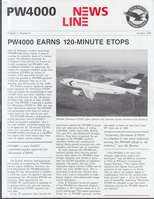 Bild des Verkufers fr Pratt & Whitney PW4000 Jet Engine NEWS LINE 10 1989 ETOPS Austrian Airlines A310 zum Verkauf von The Jumping Frog
