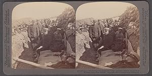 Seller image for Japanese trench Russo-Japanese War Port Arthur Manchuria stereoview 1904 for sale by The Jumping Frog