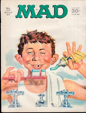 Seller image for MAD #109 3 1967 Who's Afraid of Virginia Woolf? Daktari TV show; Don Martin ++ for sale by The Jumping Frog