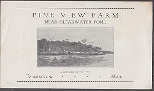 Seller image for Pine View Farm near Clearwater Pond Farmington ME folder ca 1920s for sale by The Jumping Frog