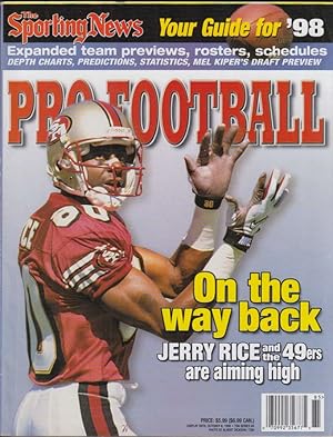 Immagine del venditore per The Sporting News NFL PRO FOOTBALL Guide 1998 Jerry Rice venduto da The Jumping Frog
