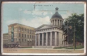 Seller image for Court House Auburn NY postcard mailer with 10 views on pop-out folder 1905 for sale by The Jumping Frog