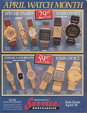 Seller image for Service Merchandise April Watch Month catalog 1992 Mickey Mouse Michael Jordan + for sale by The Jumping Frog